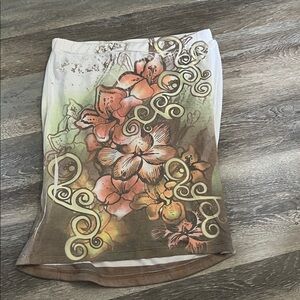 Floral Print Shirt with Artistic Design